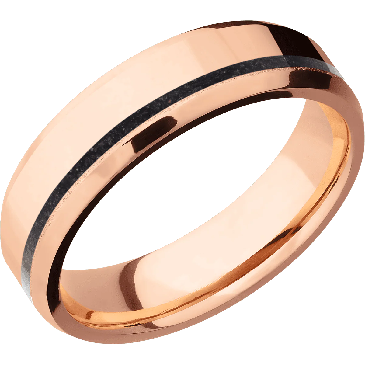 14K Rose Gold + Polish , Bead Finish - Image 2