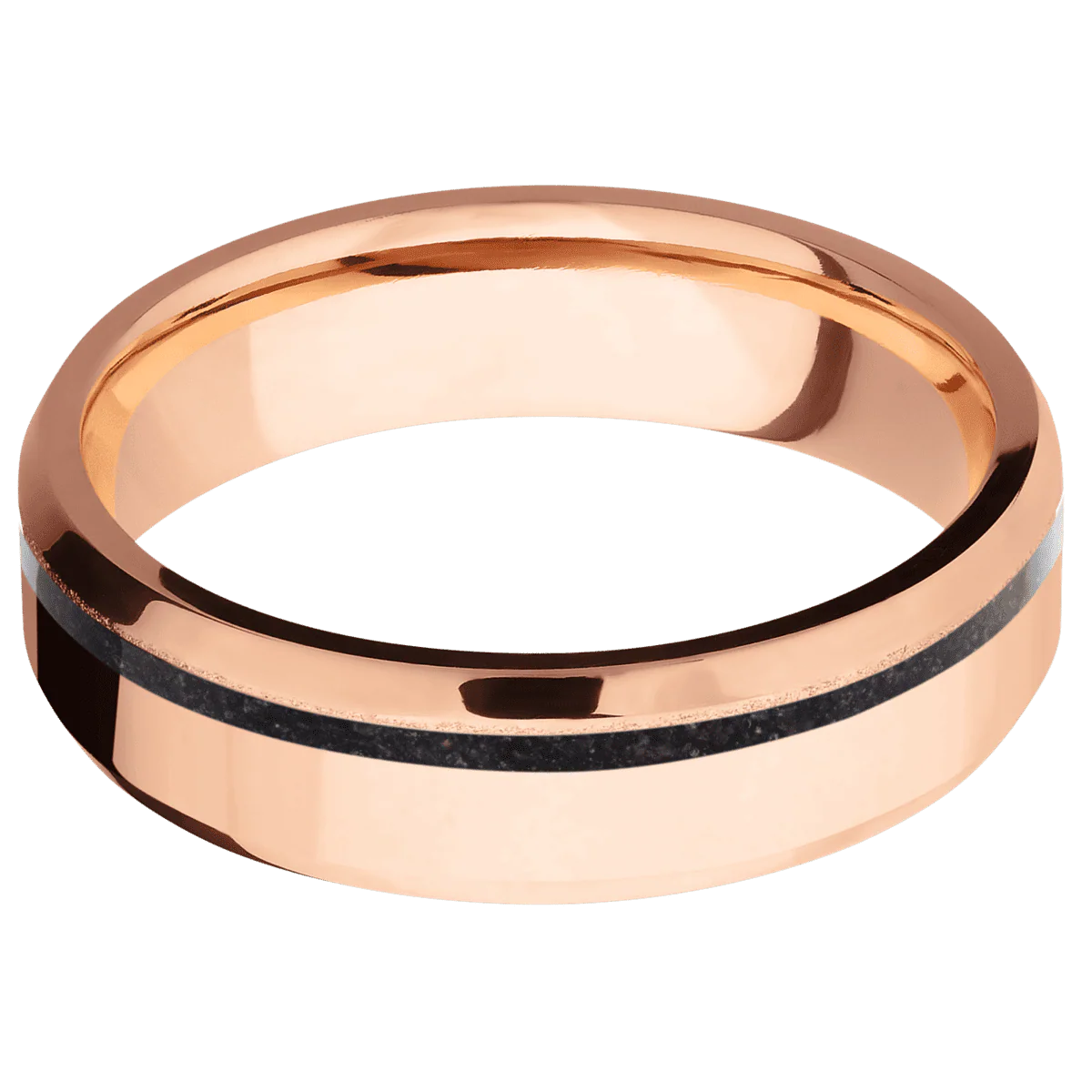 14K Rose Gold + Polish , Bead Finish - Image 3