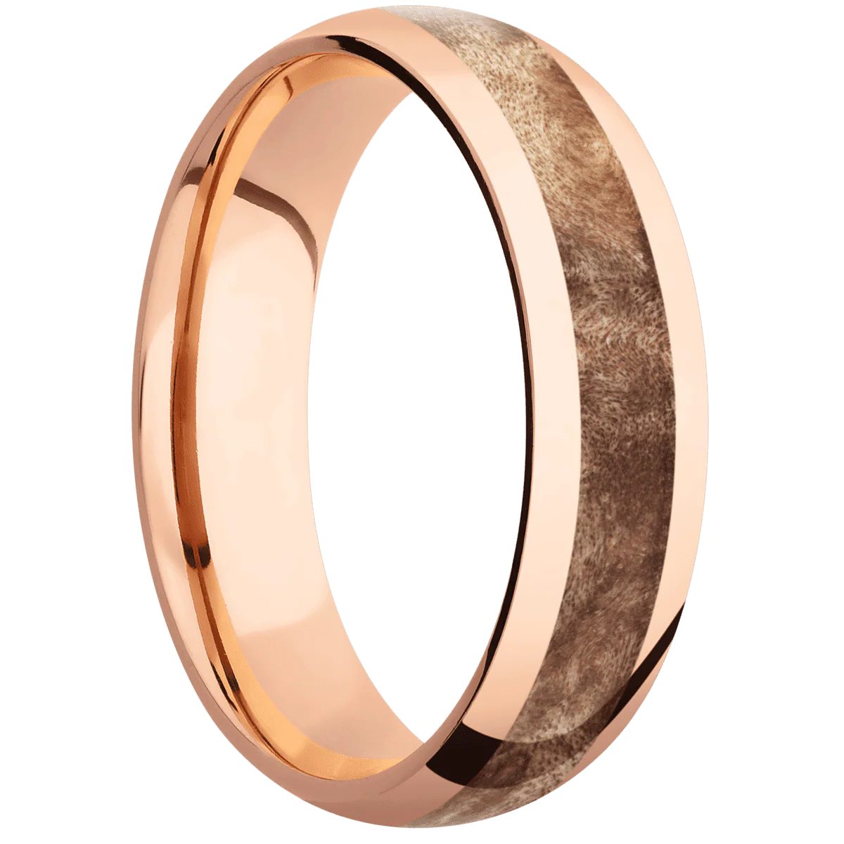 14K Rose Gold + Polish Finish