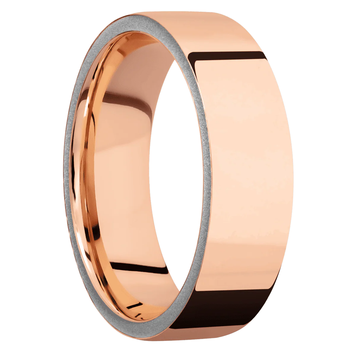 14K Rose Gold + Polish Finish