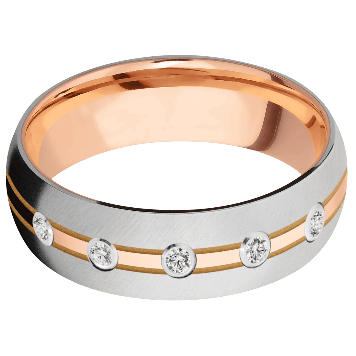14K Rose Gold + Polish Finish - Image 3