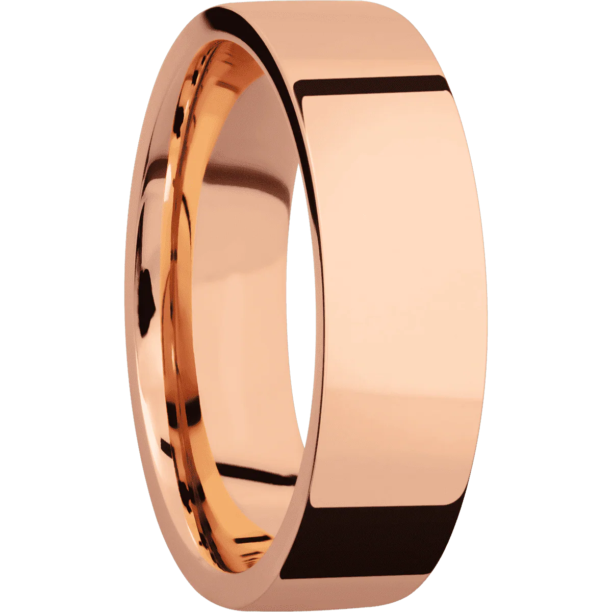 14K Rose Gold + Polish Finish