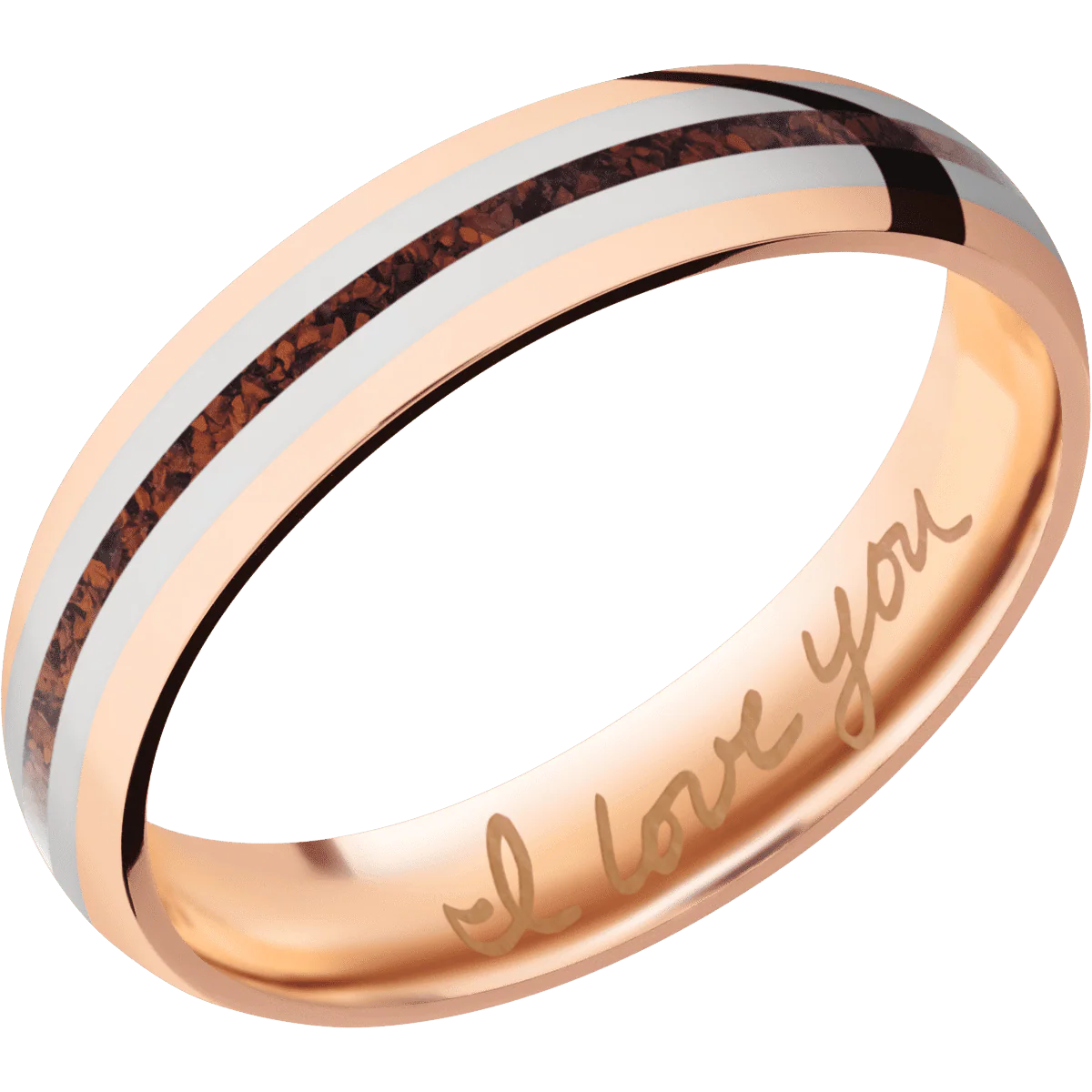 14K Rose Gold + Polish Finish - Image 2