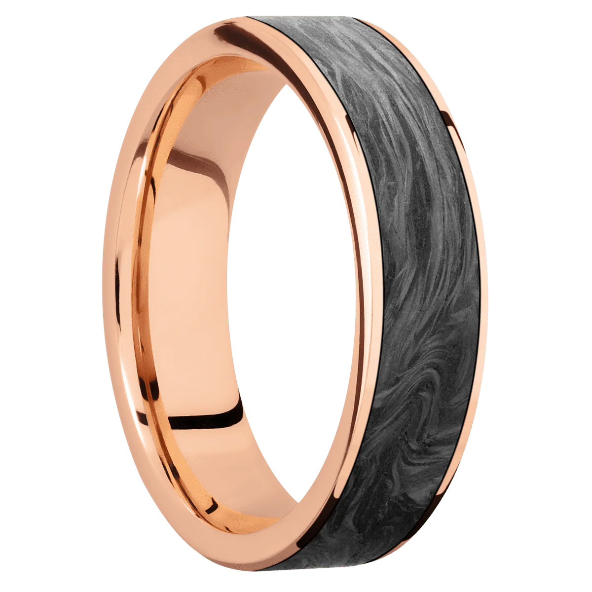 14K Rose Gold + Polish Finish
