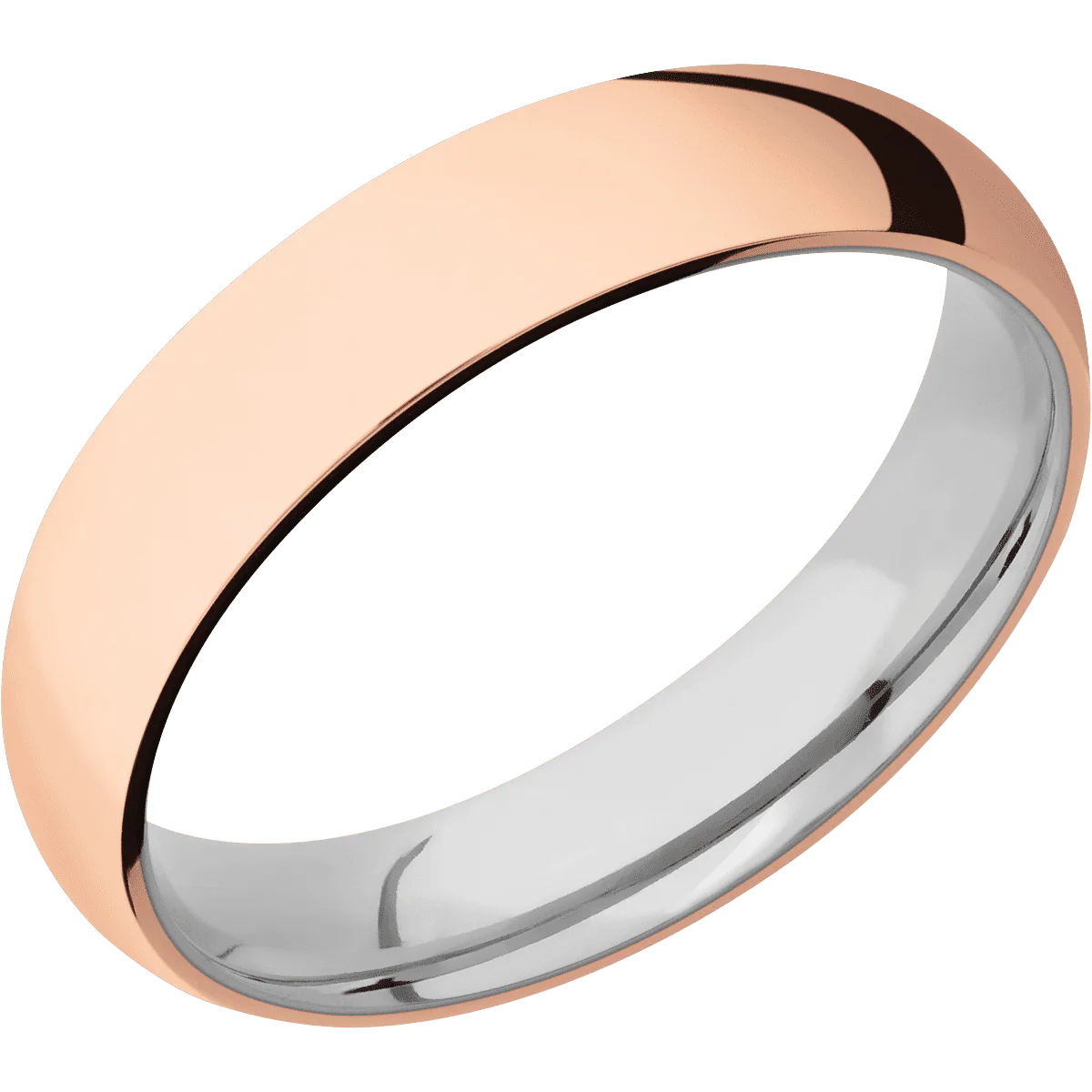 14K Rose Gold + Polish Finish + Titanium - Image 2