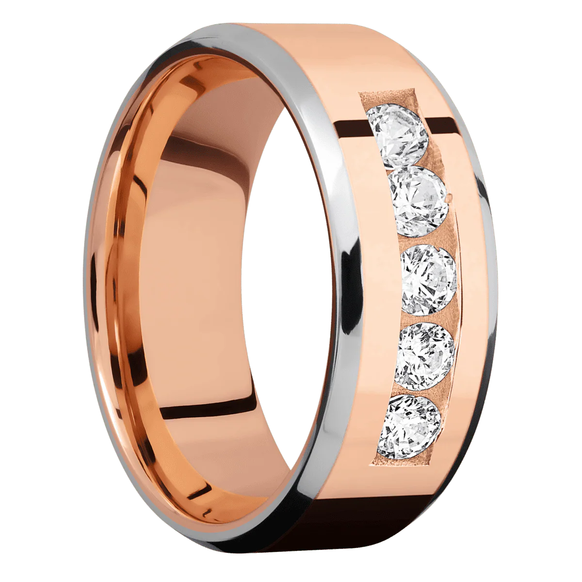 14K Rose Gold + Polish , Polish Finish