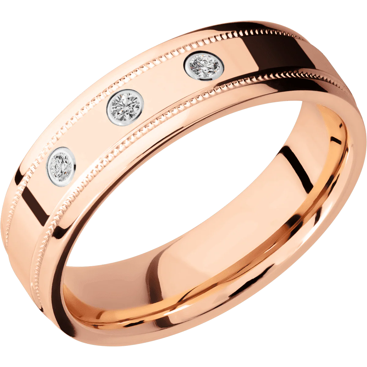 14K Rose Gold + Polish , Polish Finish - Image 2