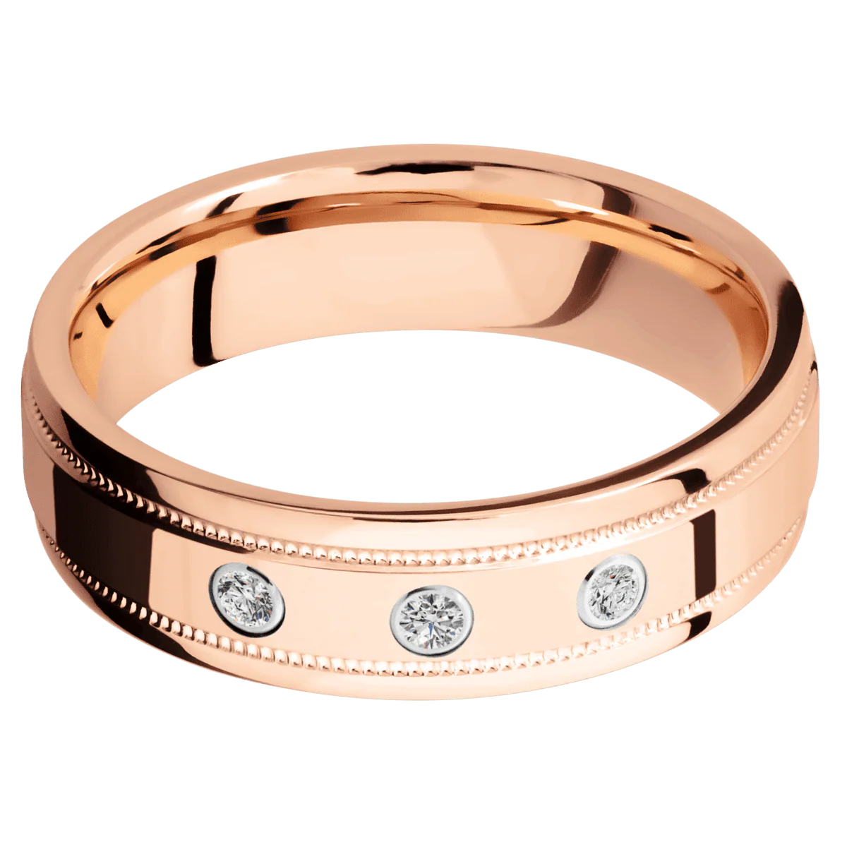 14K Rose Gold + Polish , Polish Finish - Image 3