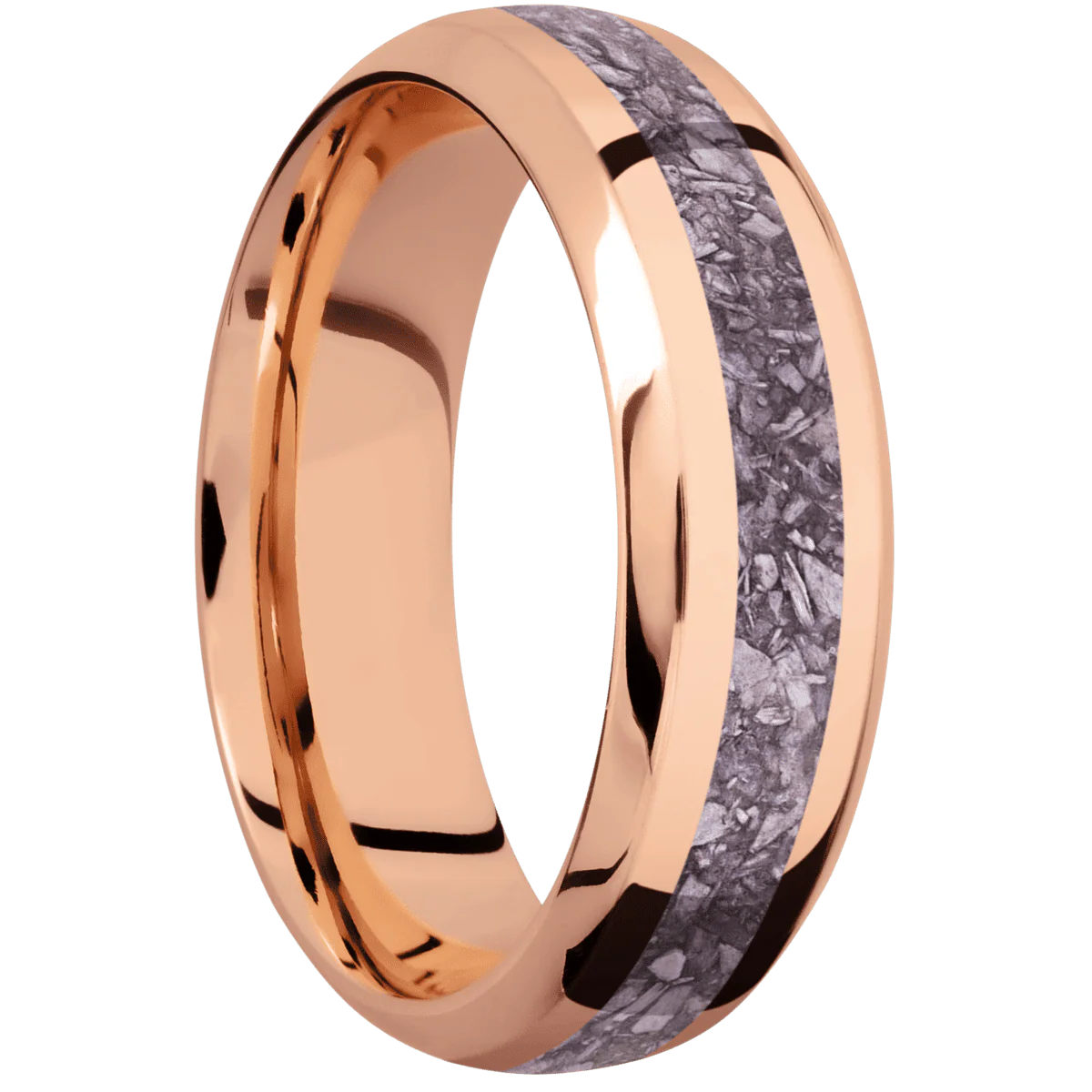 14K Rose Gold + Polish , Polish Finish