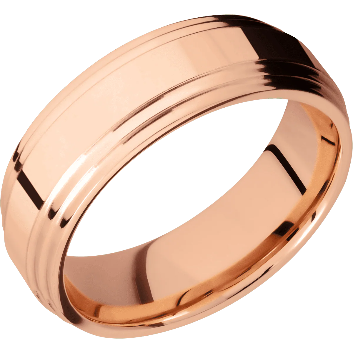 14K Rose Gold + Polish , Polish Finish - Image 2