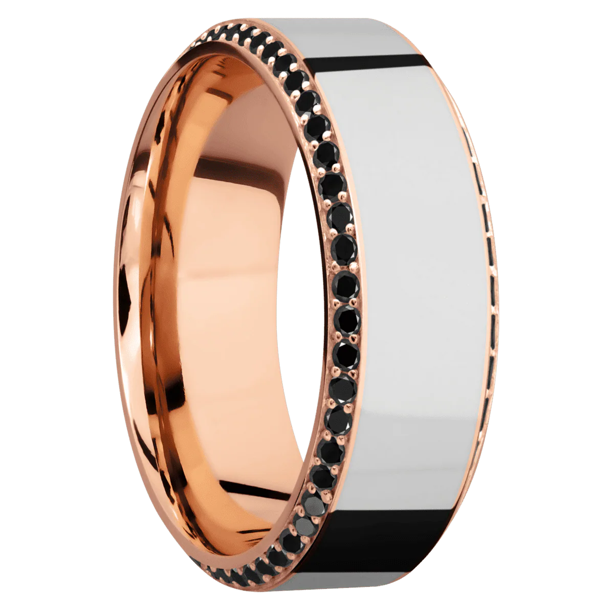 14K Rose Gold + Polish , Polish Finish