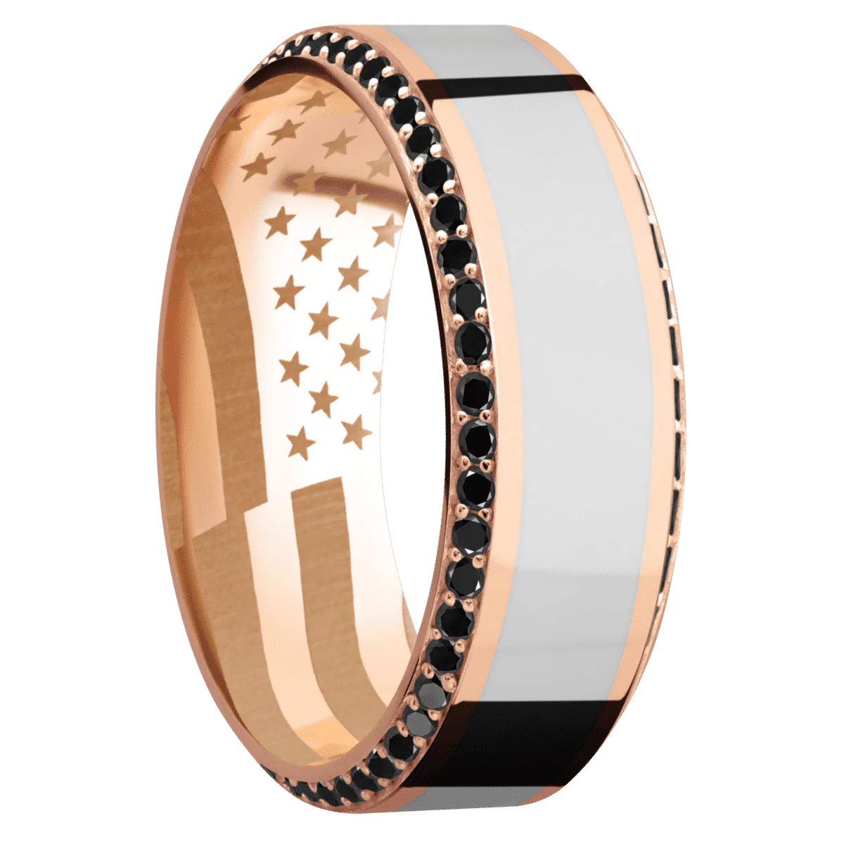 14K Rose Gold + Polish , Polish Finish