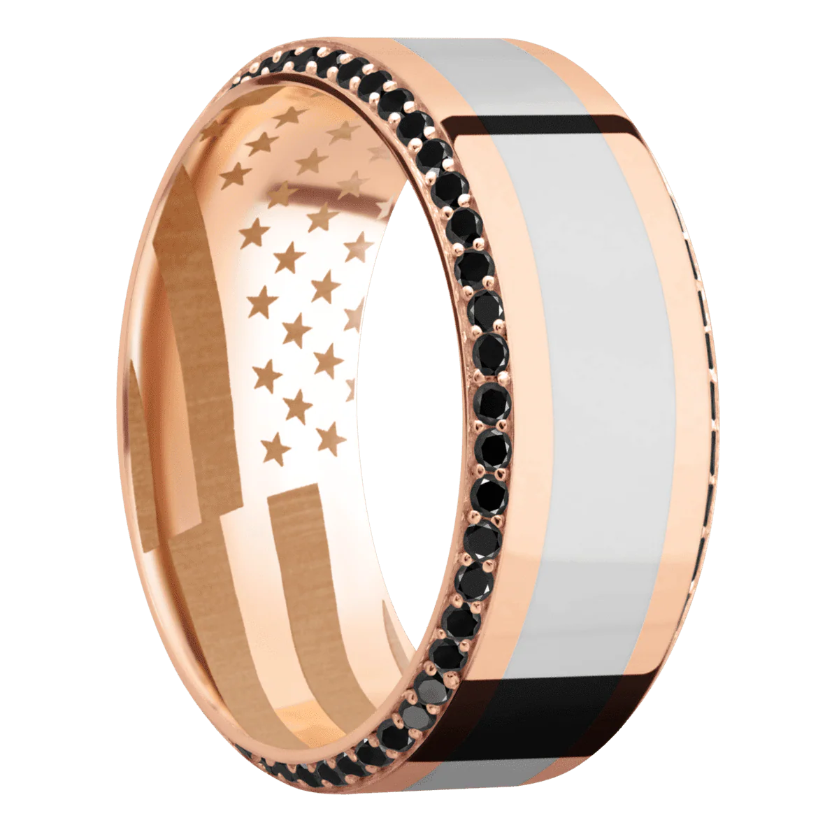 14K Rose Gold + Polish , Polish Finish