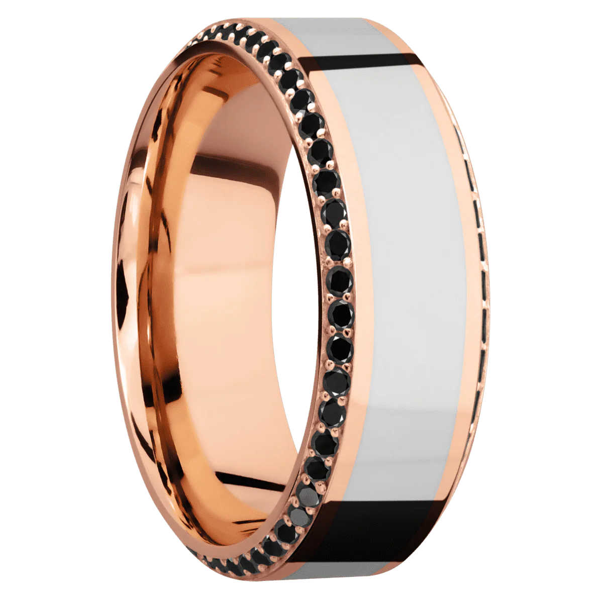 14K Rose Gold + Polish , Polish Finish