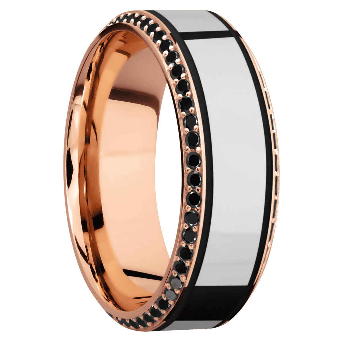 14K Rose Gold + Polish , Polish Finish