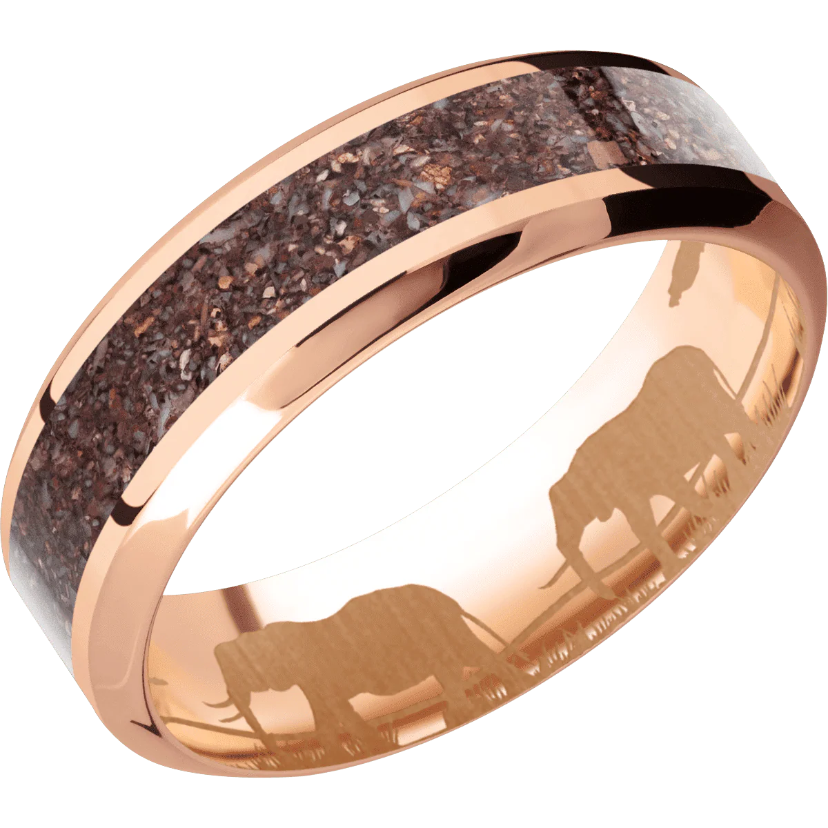 14K Rose Gold + Polish , Polish Finish - Image 2