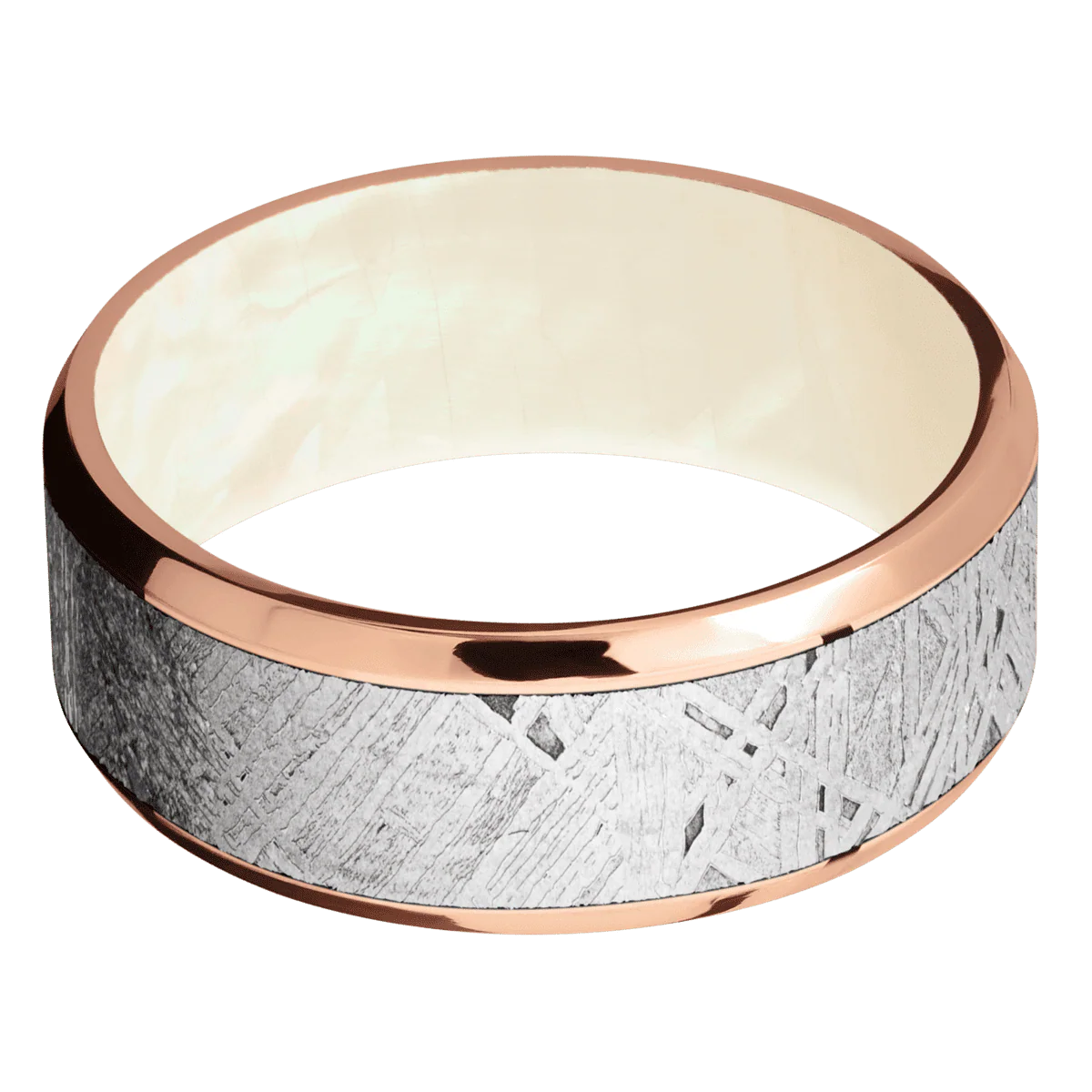14K Rose Gold + Polish , Polish Finish + Freshwater Mother of Pearl - Image 3