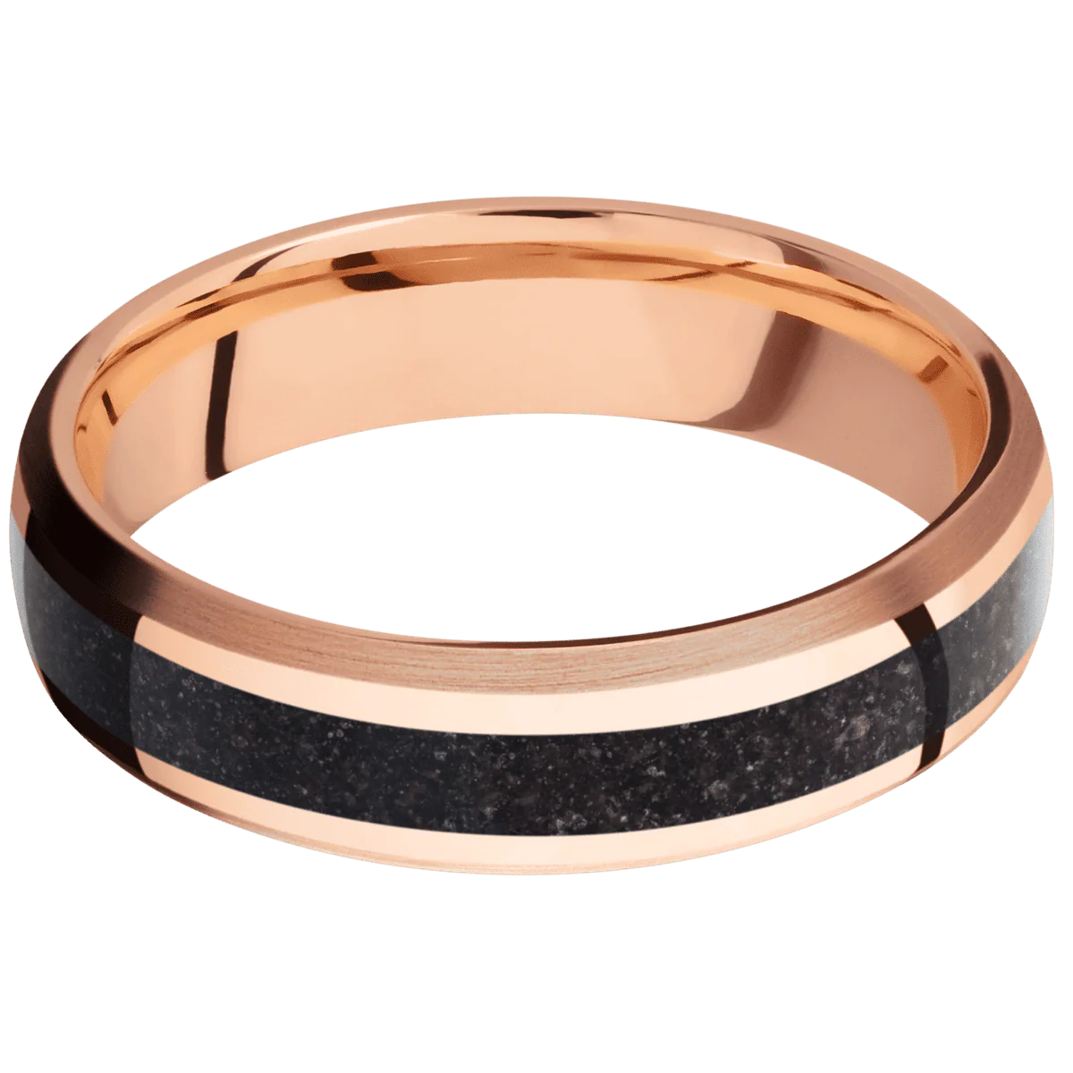 14K Rose Gold + Polish , Satin Finish - Image 3