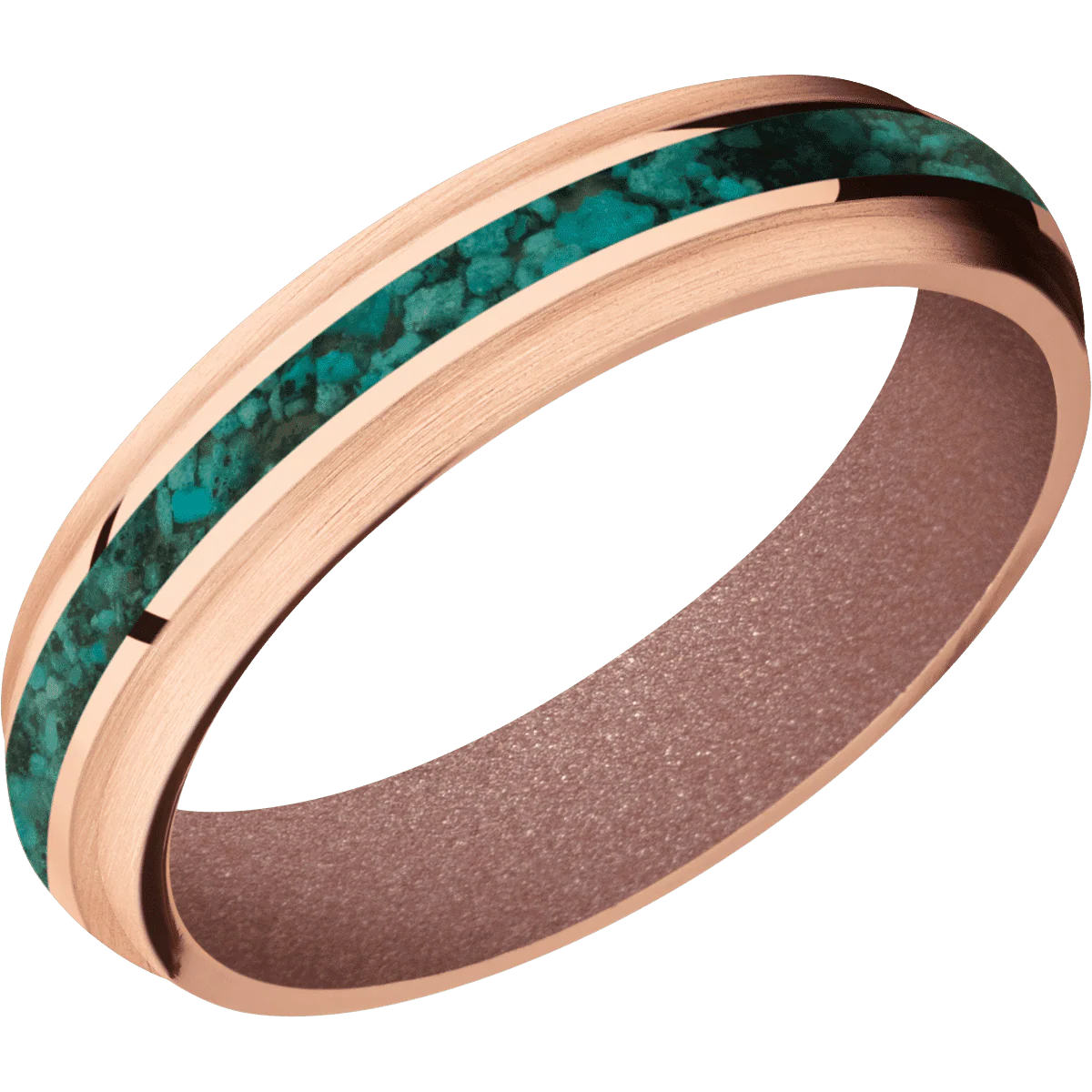 14K Rose Gold + Polish , Satin Finish + Rose Gold - Image 2
