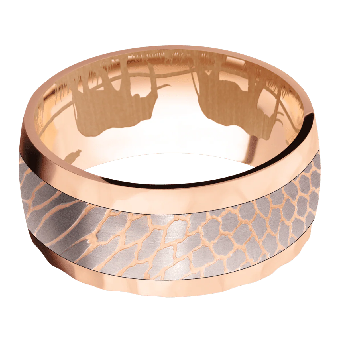 14K Rose Gold + Rockpolish Finish - Image 3