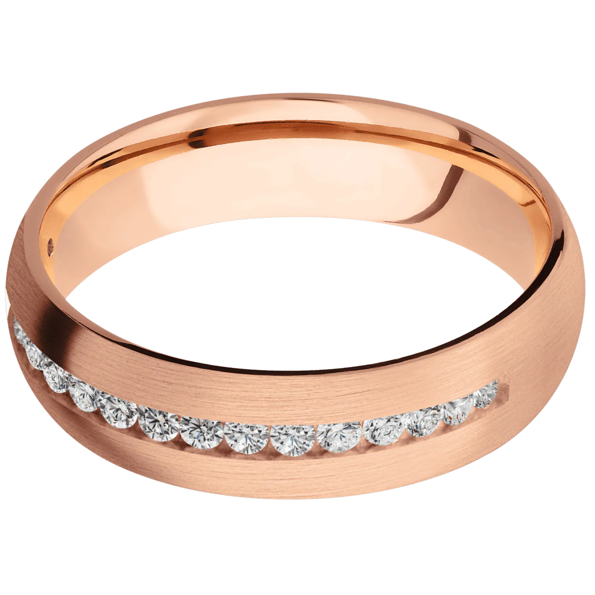 14K Rose Gold + Satin Finish - Image 3