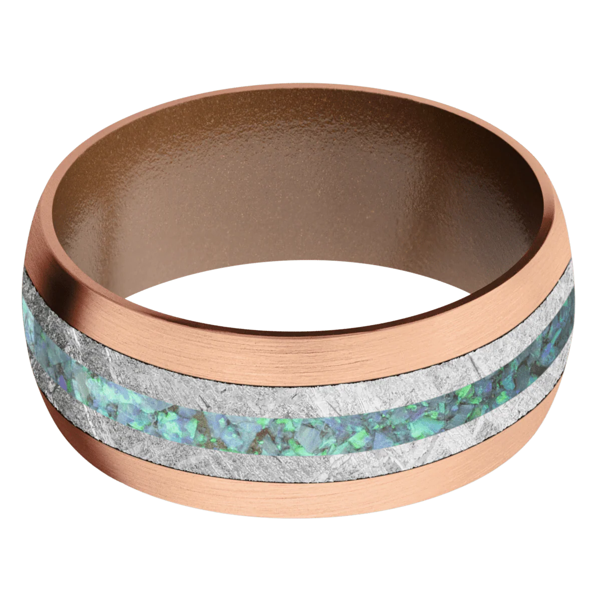 14K Rose Gold + Satin Finish + Copper Brown - Image 3