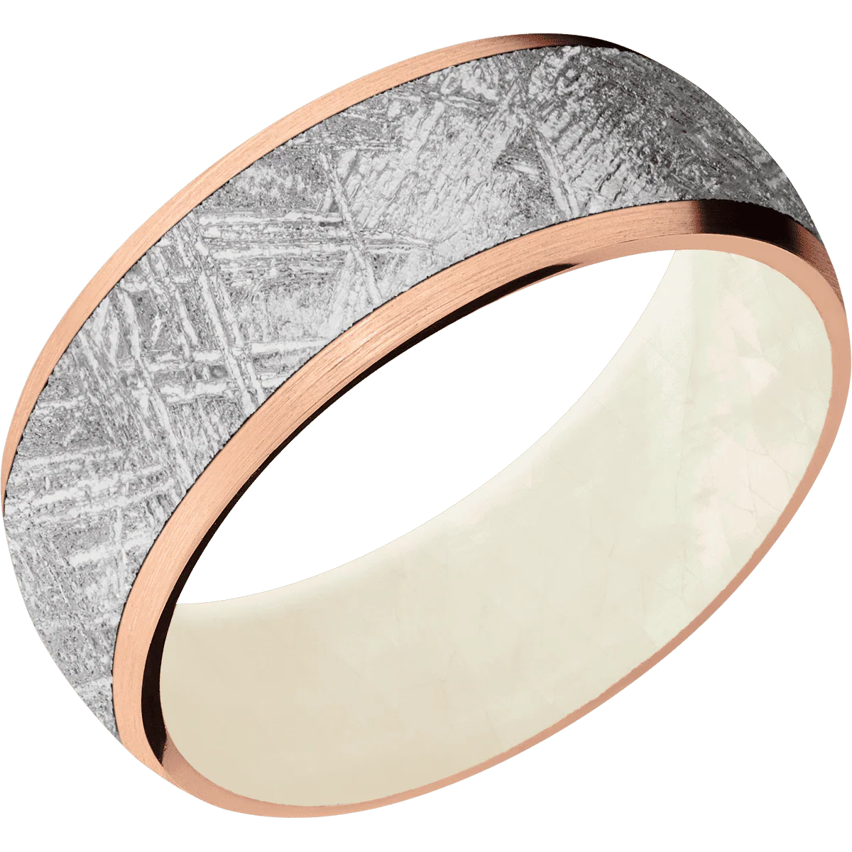 14K Rose Gold + Satin Finish + Freshwater Mother of Pearl - Image 2