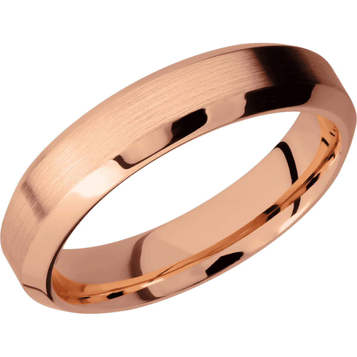 14K Rose Gold + Satin , Polish Finish - Image 2