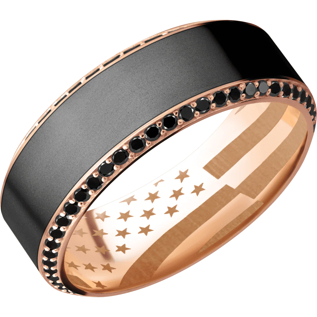 14K Rose Gold + Satin , Polish Finish - Image 2