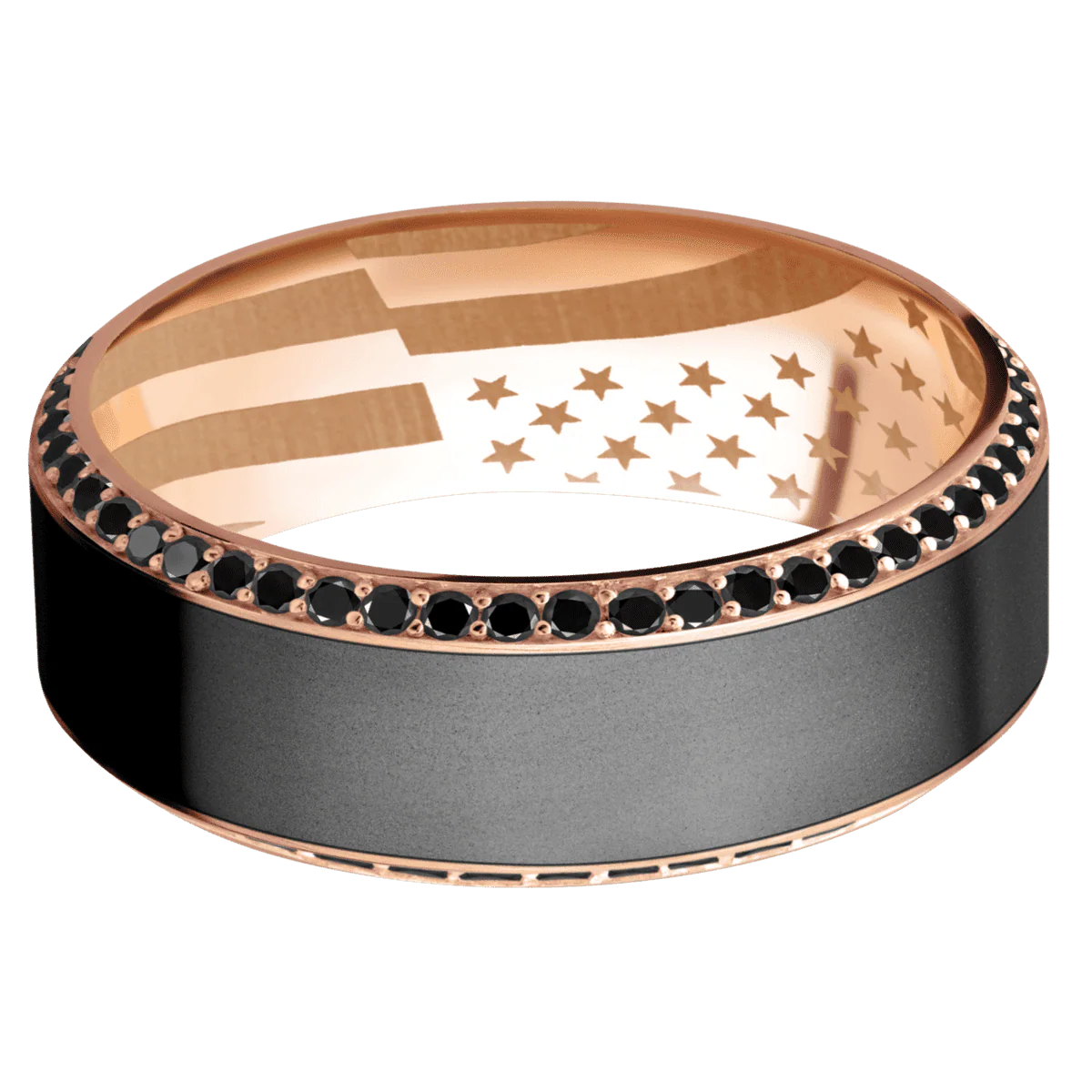 14K Rose Gold + Satin , Polish Finish - Image 3