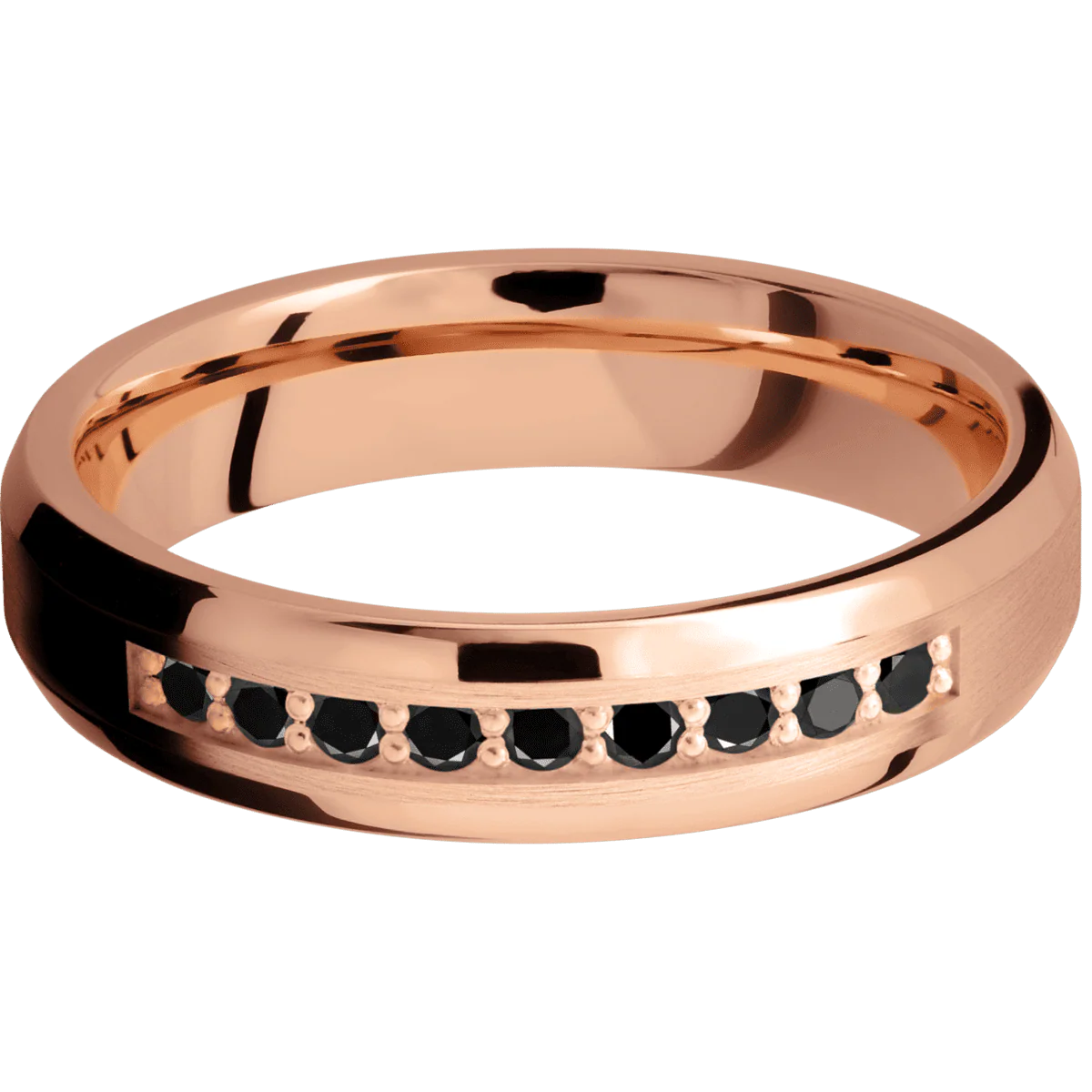 14K Rose Gold + Satin , Polish Finish - Image 3