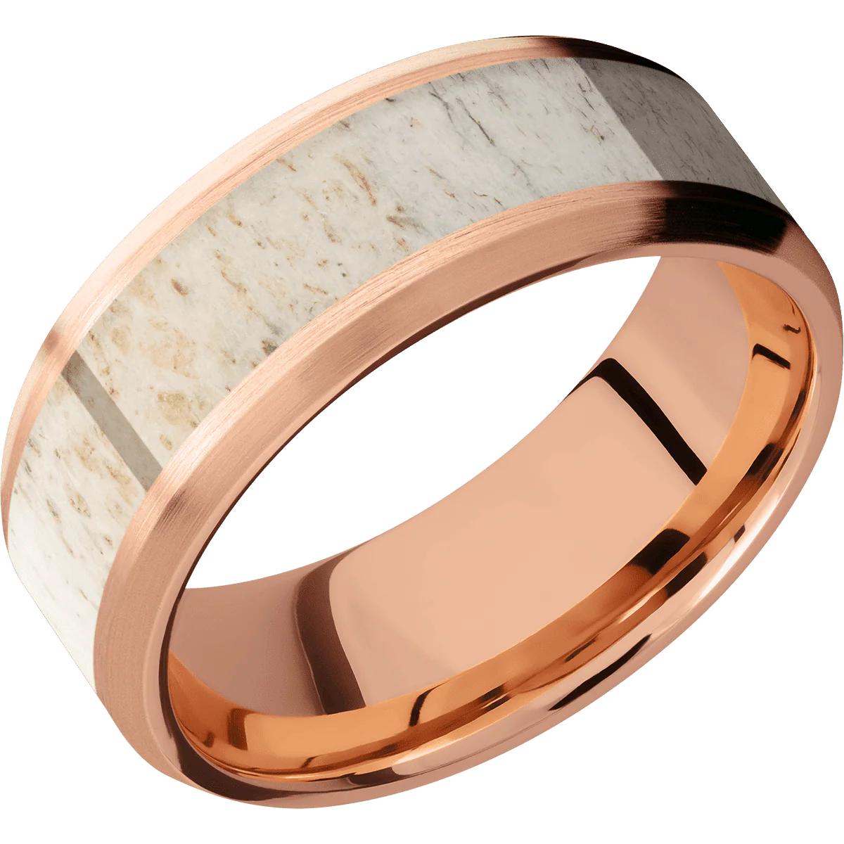 14K Rose Gold + Satin , Satin Finish - Image 2