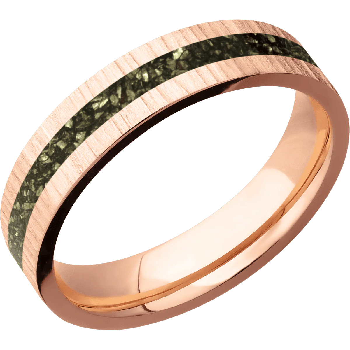 14K Rose Gold + Treebark1 Finish - Image 2
