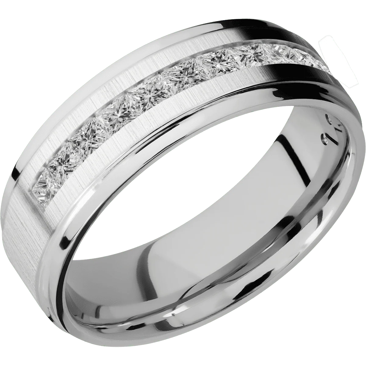 14K White Gold + Crosssatin , Polish Finish - Image 2