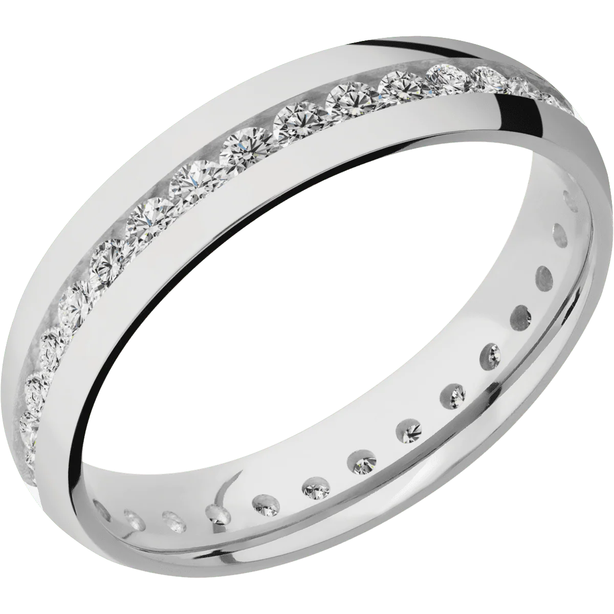 14K White Gold + Polish Finish - Image 2