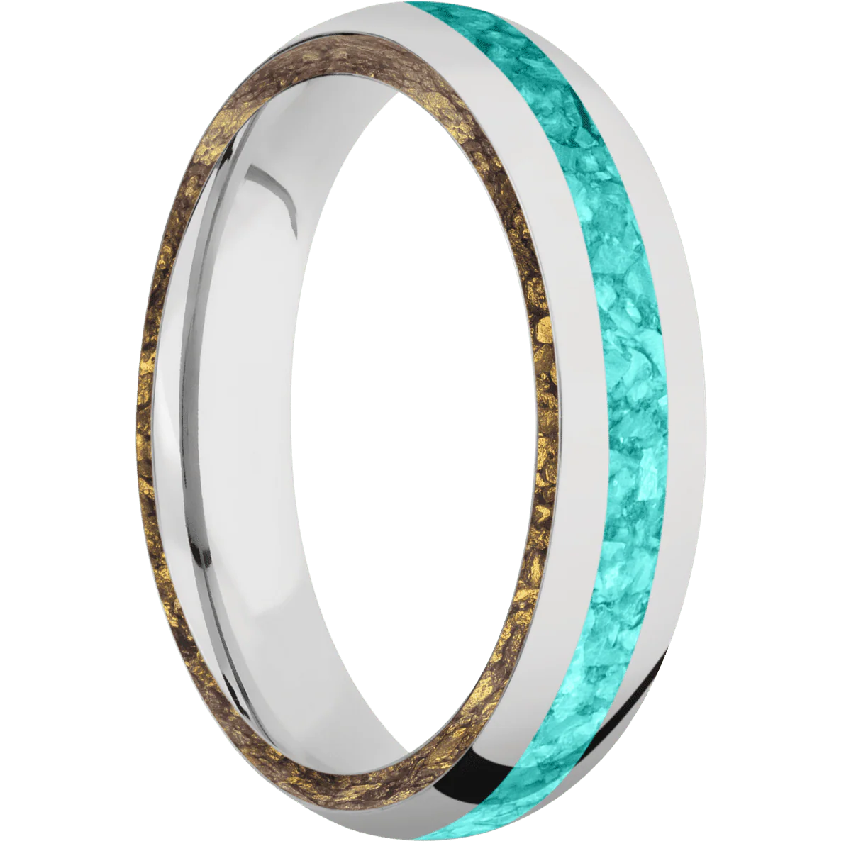 14K White Gold + Polish Finish