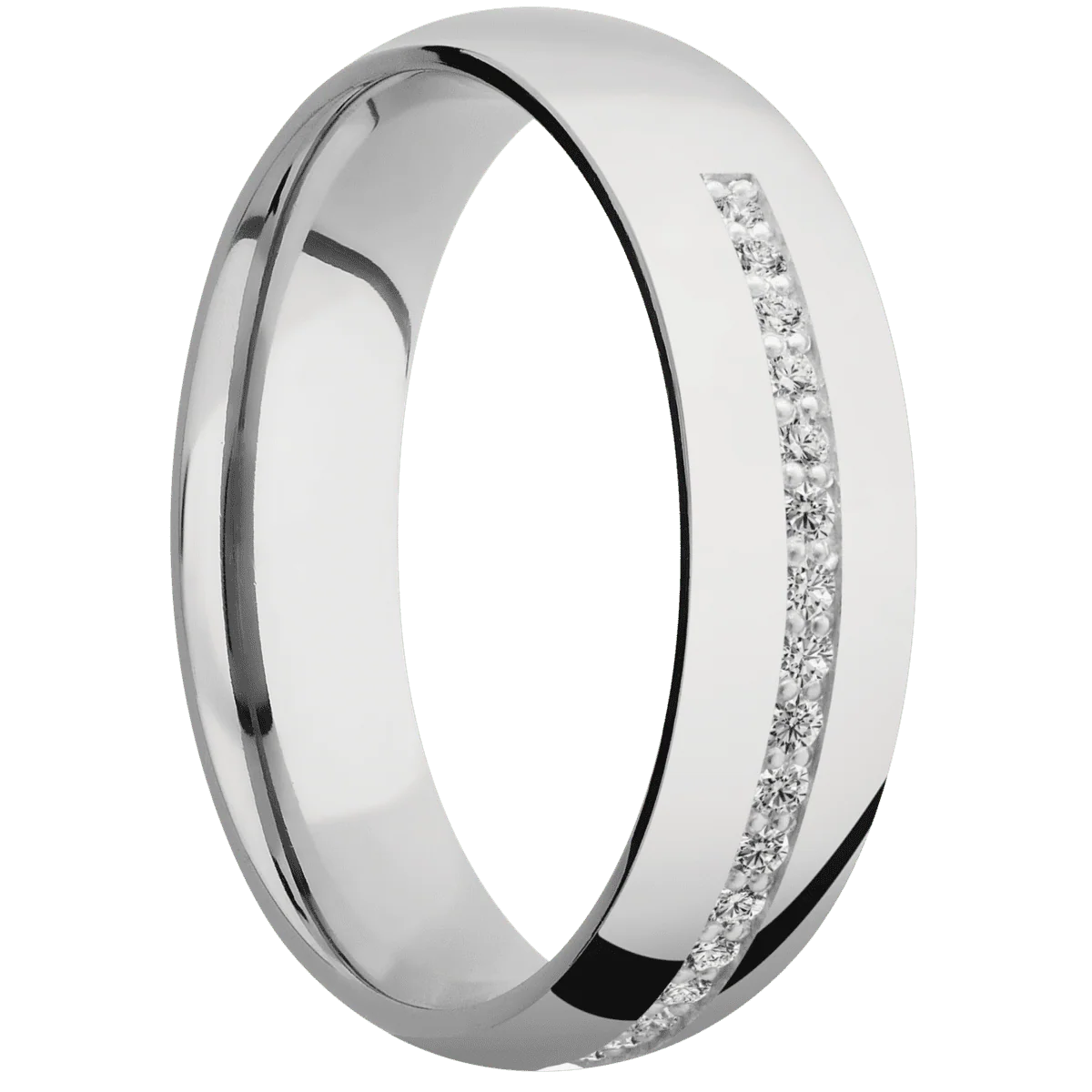 14K White Gold + Polish Finish