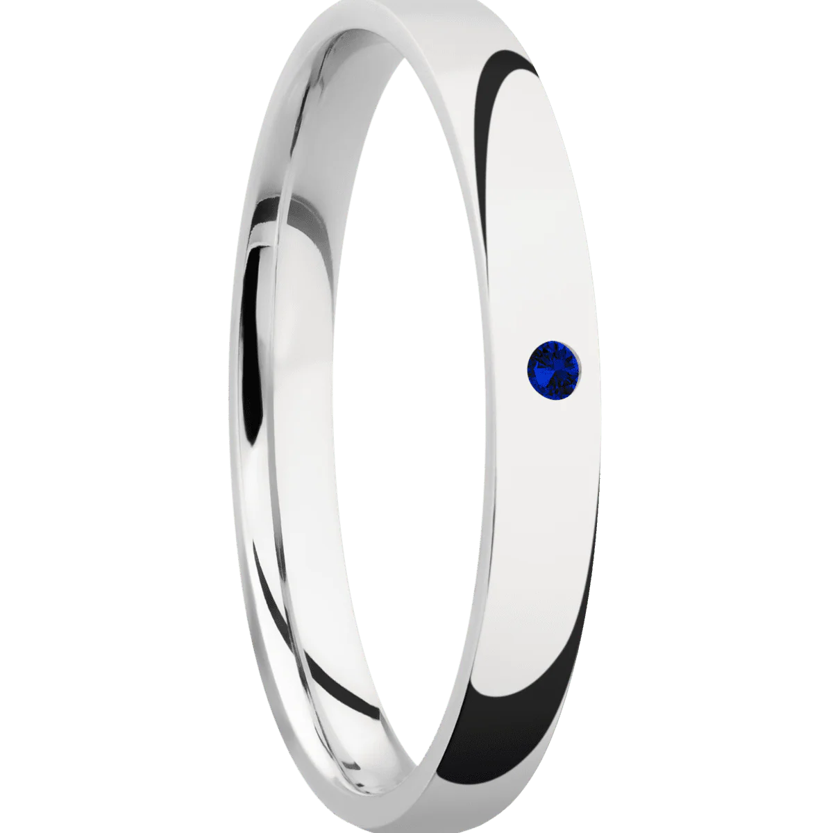 14K White Gold + Polish Finish