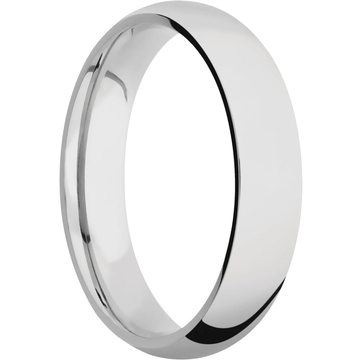 14K White Gold + Polish Finish