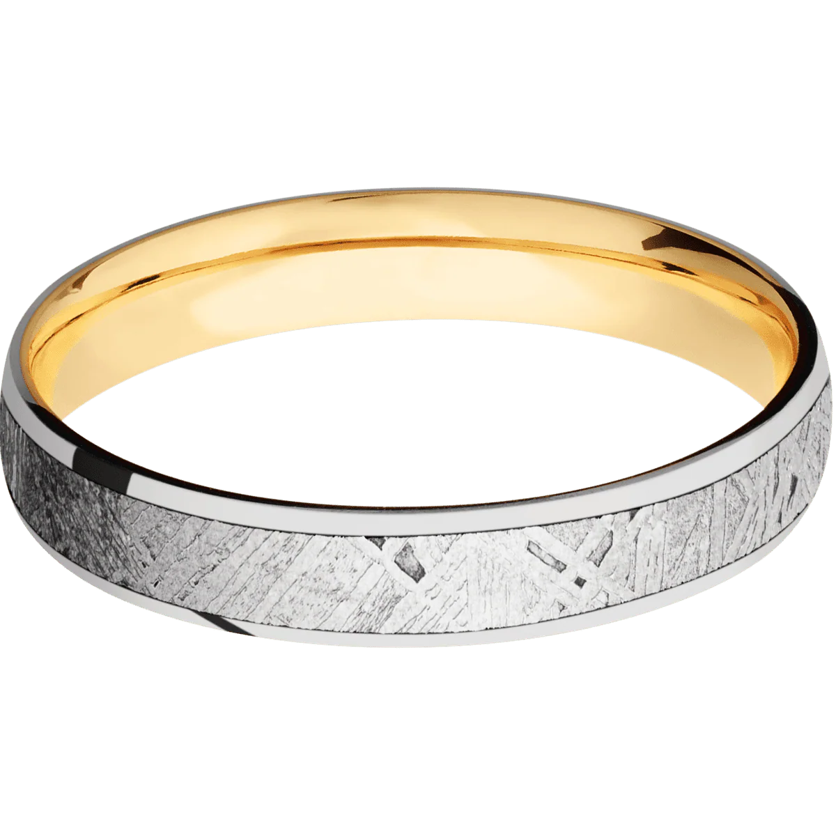 14K White Gold + Polish Finish + 14K Yellow Gold - Image 3