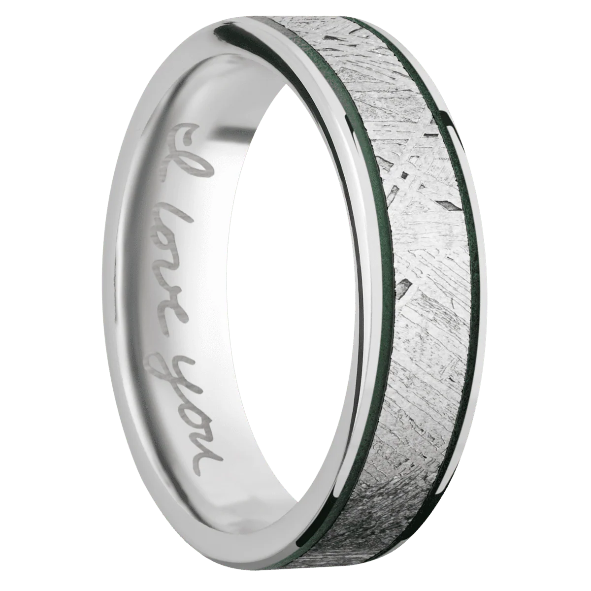 14K White Gold + Polish Finish