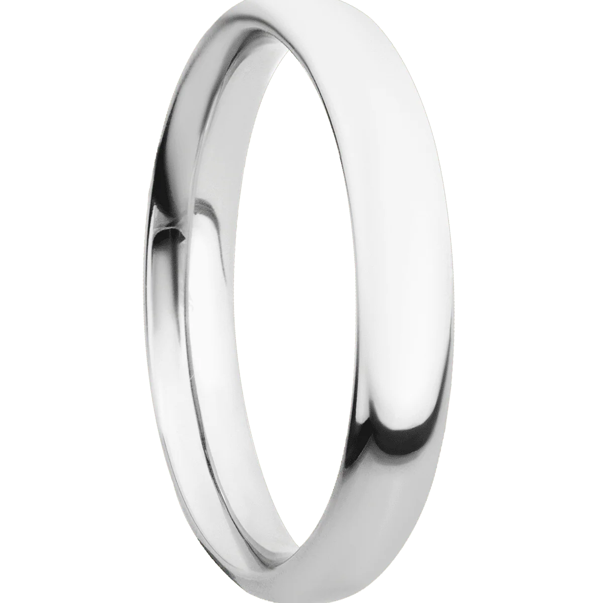 14K White Gold + Polish Finish