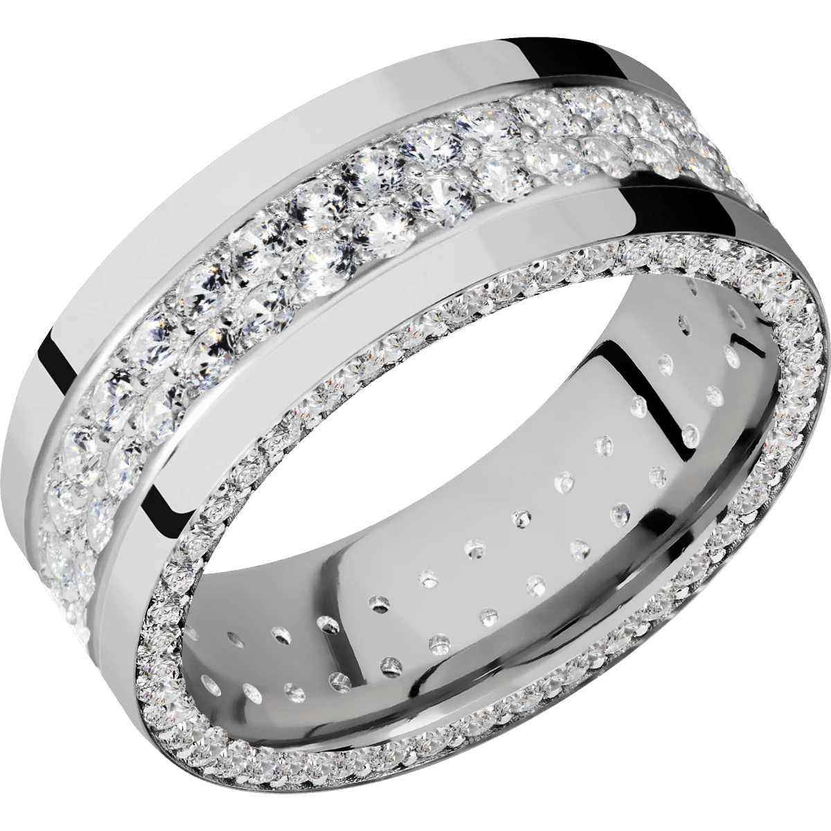 14K White Gold + Polish Finish - Image 2