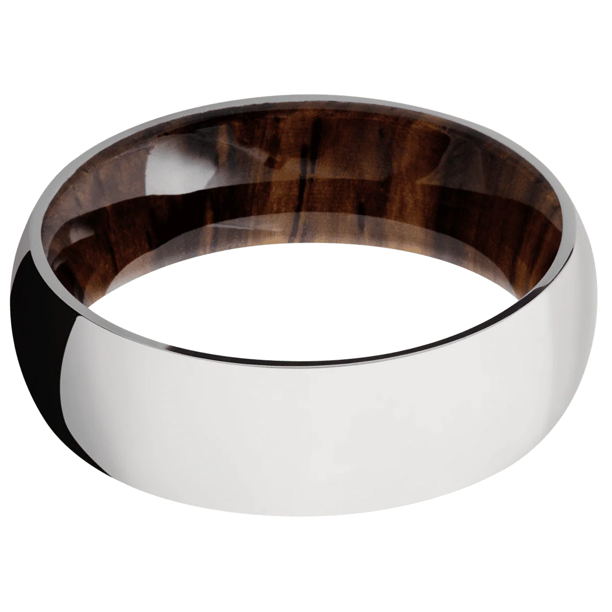 14K White Gold + Polish Finish + Cocobolo - Image 3