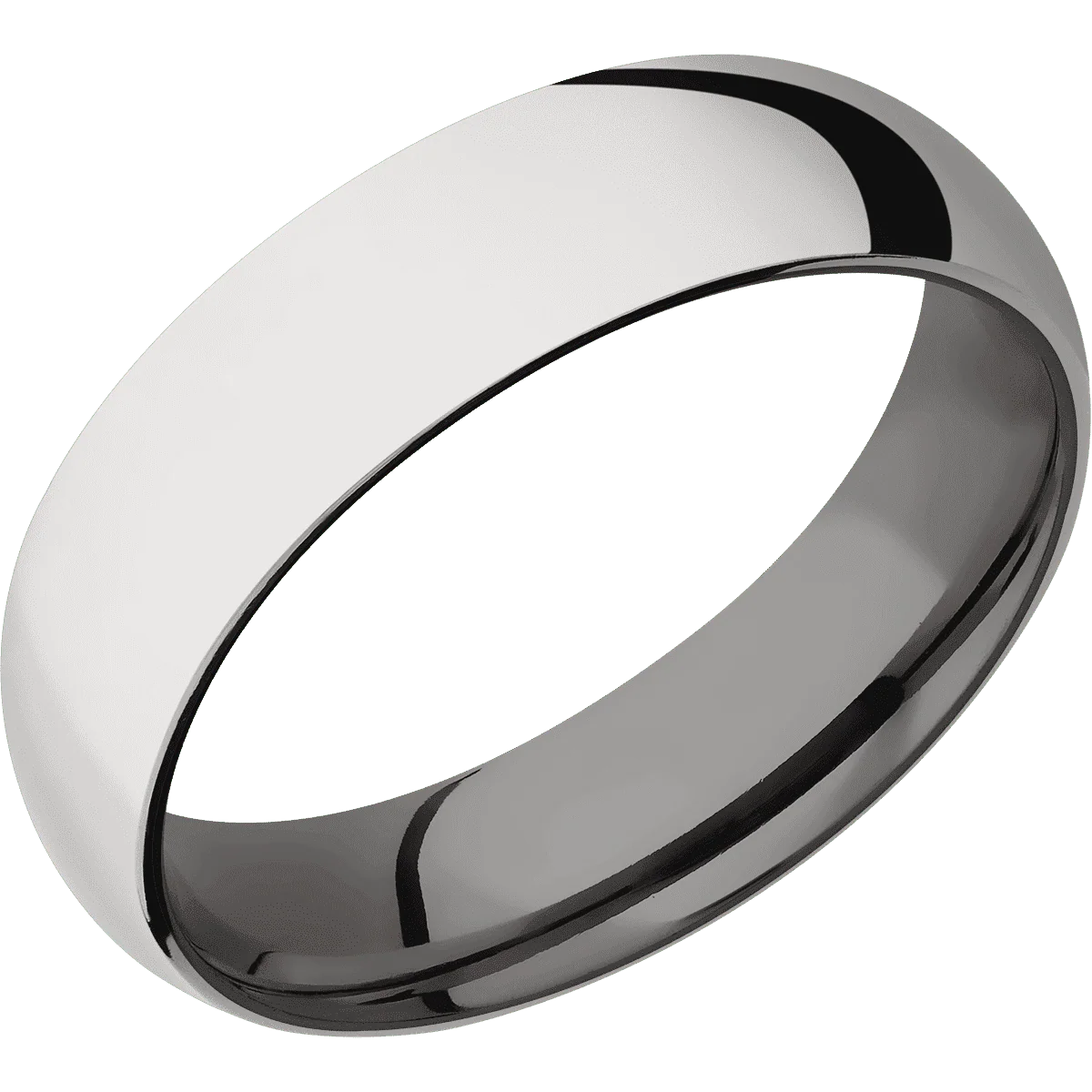 14K White Gold + Polish Finish + Tantalum Noir - Image 2
