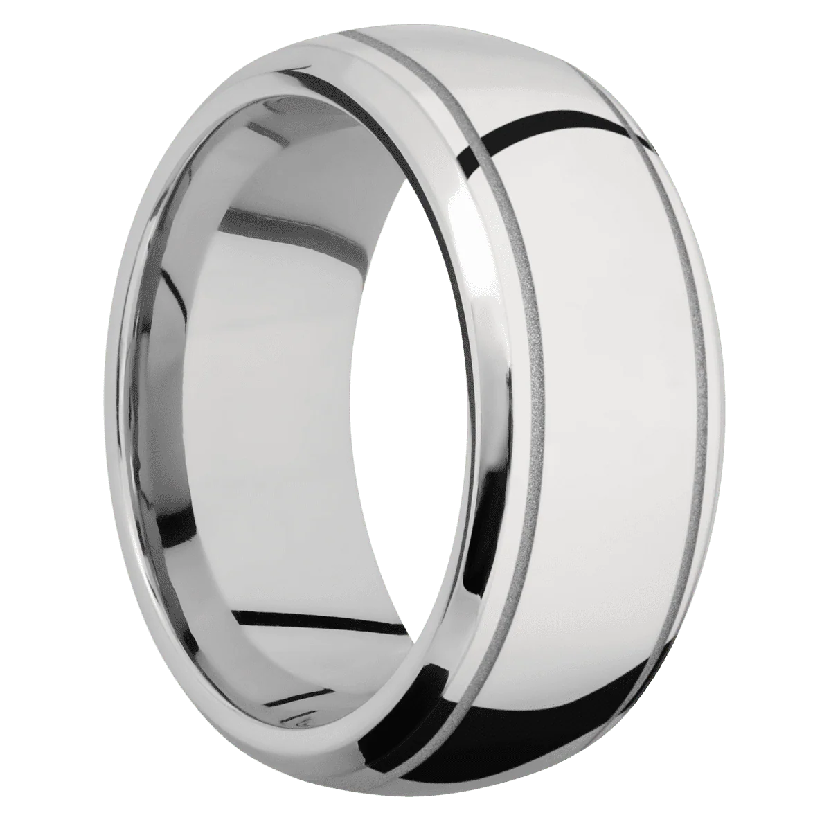 14K White Gold + Polish , Polish Finish
