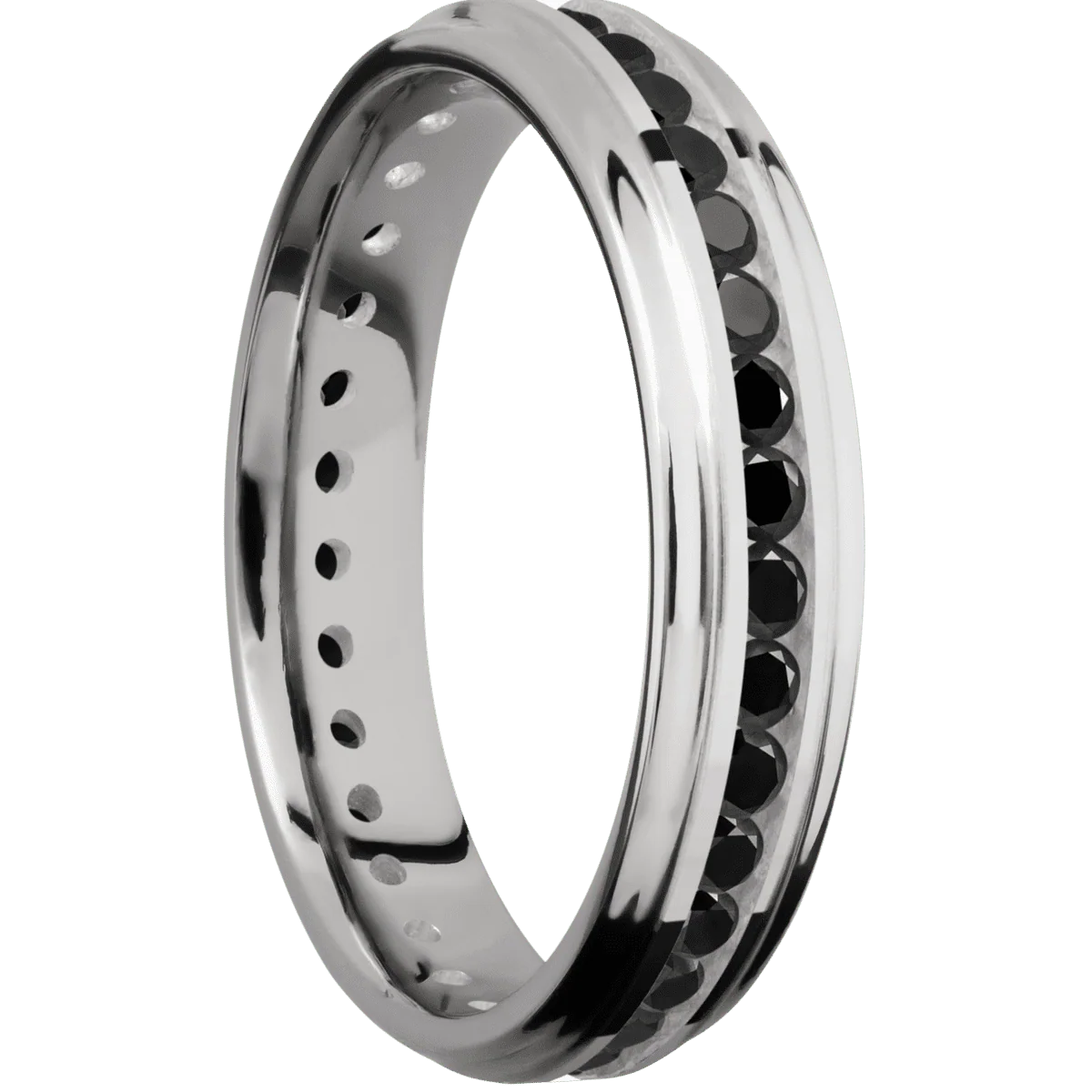 14K White Gold + Polish , Polish Finish