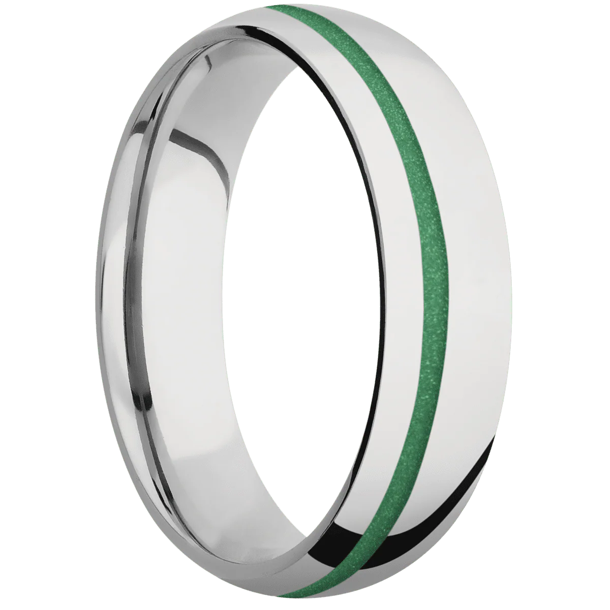 14K White Gold + Polish , Polish Finish