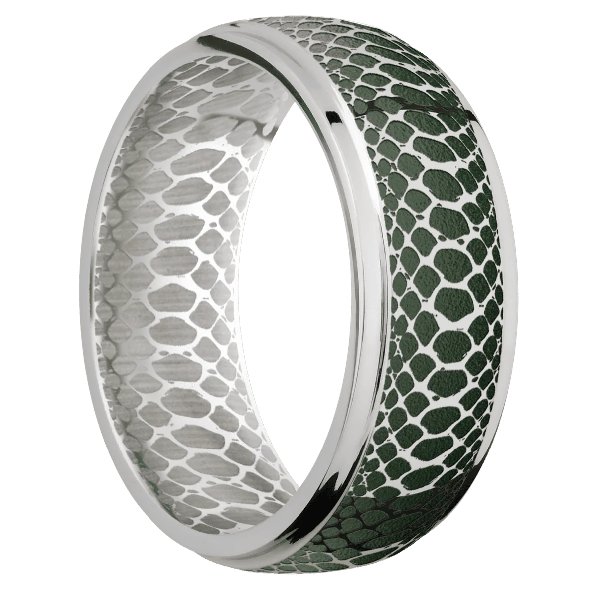 14K White Gold + Polish , Polish Finish