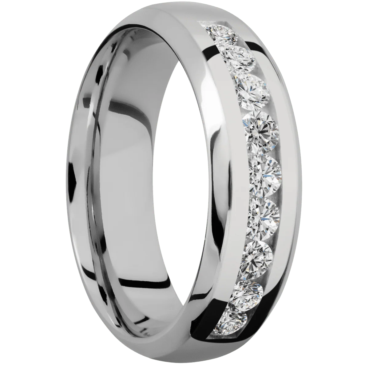 14K White Gold + Polish , Polish Finish